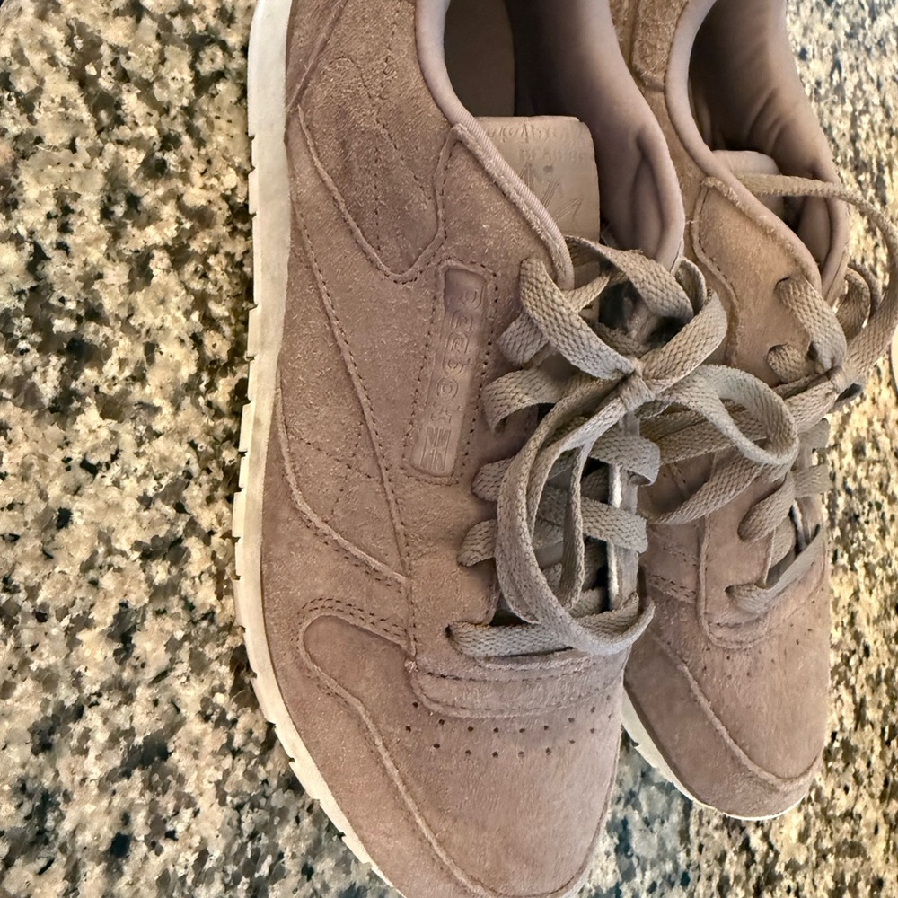Reebok Women's Suede Sneakers in Taupe/Brown